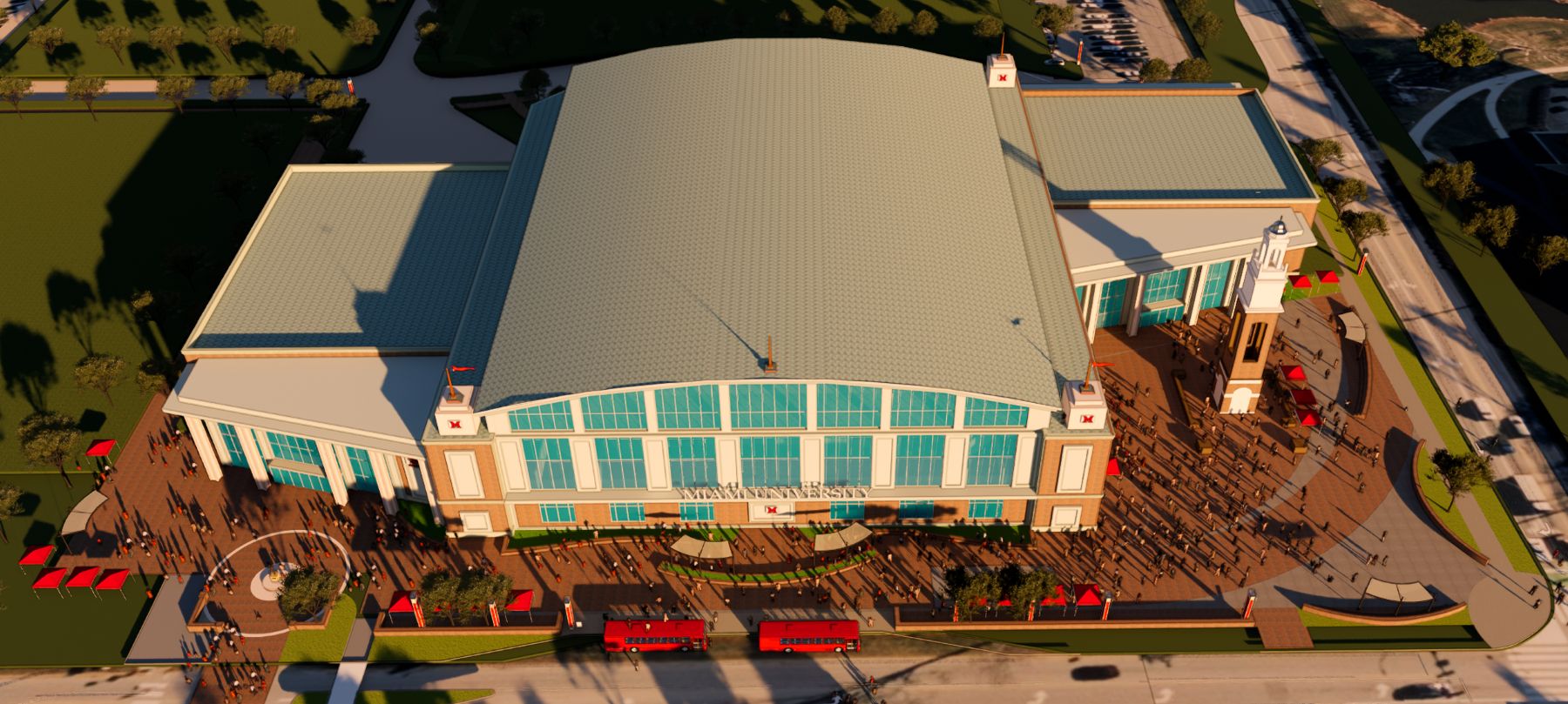 Miami Arena top view rendering